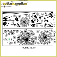 [Duola] สติกเกอร์ติดผนังห้องนั่งเล่นสีดำร้อนสำหรับตกแต่งบ้านโปสเตอร์ภาพจิตรกรรมฝาผนังศิลปะบนผนัง