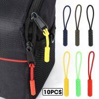 10Pcs/set Zippers Pull Head End Fit Rope Zippers Puller Tag Replacement Clip Broken Buckle Fixer Suitcase Backpack Zipper Cords Door Hardware Locks Fa