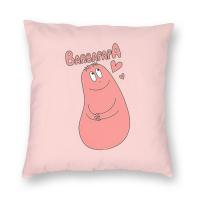 Barbapapa 18 X 18 (45ซม. * 45ซม.) แฟชั่นพิมพ์รูปแบบหมอนโซฟาหมอนรถยนต์หมอนเอวสี่เหลี่ยมเบาะรองนั่งแฟชั่นพิมพ์ลายปลอกหมอนไม่มีหมอน