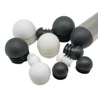 2/4/10pcs Black/White Domed Round Plastic Blanking End Caps Chair Feet Tube Pipe Inserts Plug 16/20/28/30/35/38/40/42/45/48/50mm