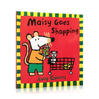 Maisy goes shopping mouse Bobo goes shopping Lucy cousins paperback picture book parent-child English early education story enlightenment reading picture book 0-2-3-4-5 years old
