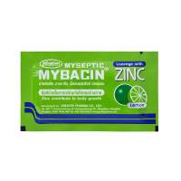 Mybacin Zinc มายบาซิน รสมะนาว ซิงค์ ซอง 10 เม็ด