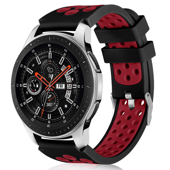 สายนาฬิกา-hot22mm-สำหรับ-samsung-galaxygarmin-watch-band-46mm-galaxy-watch-3-45mm-gear-s3-frontier-สายรัดข้อมือซิลิโคน