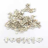 【YF】∋  100Pcs Wood Cutouts Music Embellishments Notes Unfinished Ornaments for Wedding Themed Decoration