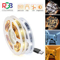 ไฟ Led แถบ,5V 2A USB Powered SMD2835 30 Leds/M DIY สีขาวไฟ Led แสงสีขาวอุ่น Strip