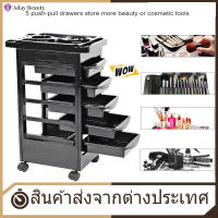 Hair Salon Instrument Storage Cart Adjustable Height Trolley Beauty Tools with 5 Drawers - Hair Salon Trolley intl