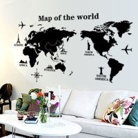 {Ready Stock} แผนที่โลกที่ถอดออกได้ PVC Decal สติ๊กเกอร์ติดผนัง Home Decor Art Hot