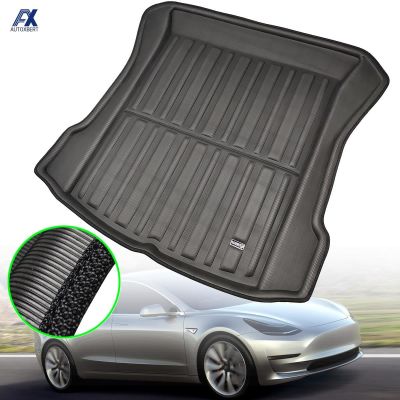 Car Boot Liner For Tesla Model 3 BlueStar 2017 2018 2019 2020 2023 Cargo Rear Trunk Mat Luggage FLoor Carpet Tray Waterproof