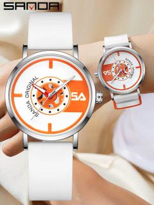 SANDA New Fashion Mens Quartz Watches Simple Casual Style Man Baseball Sports Waterproof Wrist Watch For Men Women Boy Clock