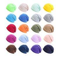 【YD】 Beanie Cotton Hat for Man Elastic Color Slouchy Chemo Cap