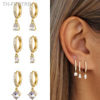 【hot】๑┋❄  CRMYA CZ Gold Plated Hoop Drop Earrings Dangle Earring Fashion Jewelry