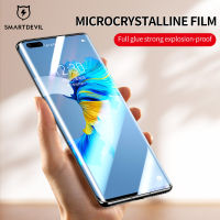 SmartDevil Microcrystalline นุ่มฟิล์มสำหรับหัวเว่ย Honor 60 Pro Mate40 Pro Mate40 Pro Plus 40RS Mate30 Pro P40 Pro Plus Full Coverage กาวติดหน้าจอป้องกันฟิล์ม