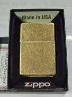 Zippo 201fb antique brass   สีทอง  ผิวทองเหลือง  ตูดตัน   ของใหม่ไม่ผ่านการใช้งาน  มาพร้อมกล่องรุ่น  รับประกันของแท้ นำเข้าจากอเมริกา