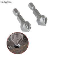 [HAOWEILAI] 6ขลุ่ย Countersink เจาะบิต chamfer ตัดเครื่องมือไม้หกเหลี่ยมจับ