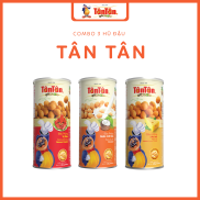 Combo 3 lon đậu phộng Tân Tân vị Tôm 200g, Nước Cốt Dừa 265g