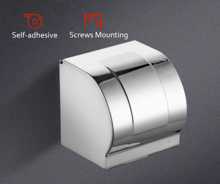 zookv-ห้องน้ำ-304-สแตนเลสติดผนังห้องน้ำม้วนผู้ถือกระดาษทิชชู-ชั้นวางสำหรับบ้านโรงแรมและสำนักงาน-gt40
