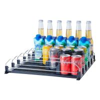 Magee8 Drink Pusher Shelf Multifunction Fridge Organizer Holder for Bottle