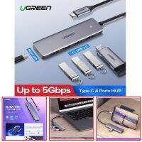 Ugreen อะแดปเตอร์ฮับ USB C 4 พอร์ต USB 3.1 Type C เป็น USB 3.0 สําหรับ MacBook iMac Samsung LG Huawei Xiaomi