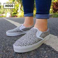 [ส่งเร็วพิเศษ!] HOGO รองเท้าผ้าใบ สลิปออน รองเท้าผ้าใบผู้หญิง Slip on  รองเท้าผ้าใบแบบสวม รองเท้า รองเท้าแฟชั่น พร้อมส่ง