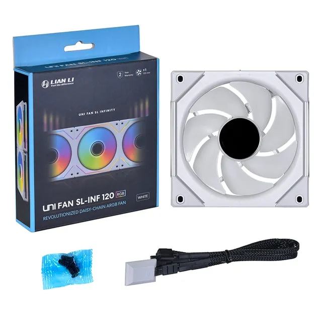 LIANLI UNI FAN SLINFINITY Computer Water Cooling ARGB Fan,Daisy Chain