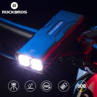 ROCKBROS ไฟจักรยาน LED 10W 10000 Mah 2T6ชุดไฟหน้ารถจักรยานจักรยานไฟฉายอุปกรณ์ขี่จักรยานไฟหน้าจักรยานเสือภูเขาไฟฉายสว่างสุดๆ