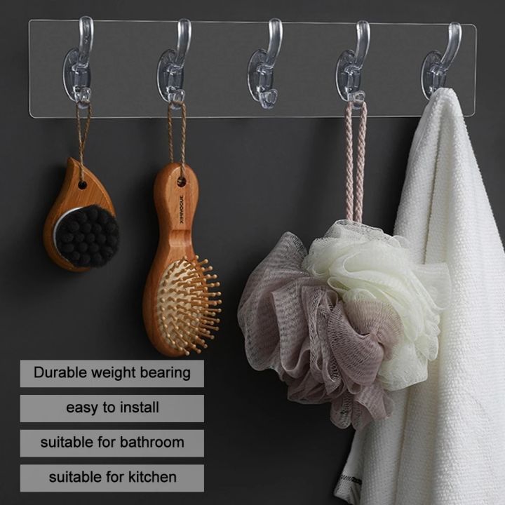 Traceless Hook Kitchen Bathroom Perforation-free Wall Hook