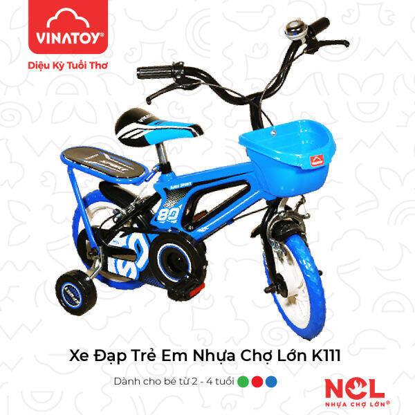 Xe đạp trẻ em Nhựa Chợ Lớn K111 Dành Cho Bé Từ 2 – 4 Tuổi
