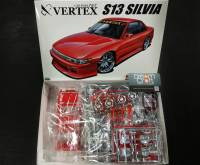 AOSHIMA 1/24 VERTEX PS13 SILVIA 91 NISSAN (โมเดลรถยนต์ Model DreamCraft)