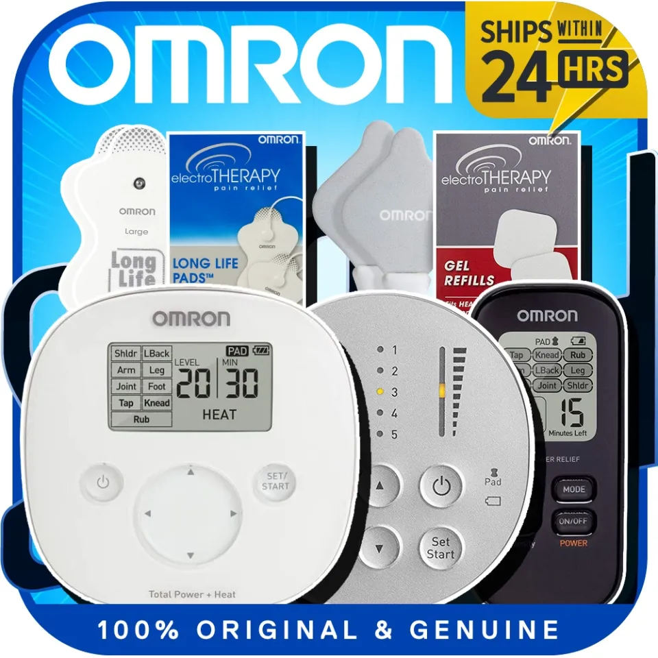 Omron PM400 Pocket Pain Pro Tens Unit & PMLLPAD ElectroTHERAPY Long Life  Pads 