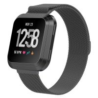 สำหรับ Fitbit Versa 2 / Fitbit Versa / Fitbit Versa Lite แถบนาฬิกาแบบ Milanese ขนาดเล็ก: 2.3X22.5ซม. (สีเทา)