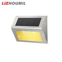 LIZHOUMIL โคมไฟพลังงานแสงอาทิตย์,มี Ip65แผงโซล่ากันน้ำไฟบันไดสำหรับลานสนามหญ้าทางเดินในสวนการตกแต่งระเบียง