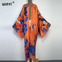 WINYI 2022ตะวันออกกลาง Kimono ผู้หญิง Cardigan Stitch Kaftan ค็อกเทล Boho Beach Cover Up N วันหยุดแขนยาว Robe