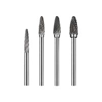 F Type 3mm Shank Carbide Rotary File ทังสเตนเหล็กเจียร Arc หัวกลมเครื่องตัดโลหะ Slotting Rasp F3 F5 F6 F0413M03