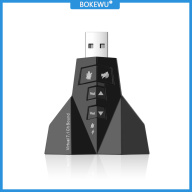 JTKE Virtual 7.1 Thẻ Âm Thanh USB Bộ Chuyển Đổi Âm Thanh Kép USB Bên Ngoài Giắc Cắm Tai Nghe 3.5Mm Micrô Cho Máy Tính Xách Tay Win Mac thumbnail