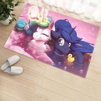 Cartoon Unicorn Bath Mat Rainbow Horse Front Door Mat Living Room Car Bedroom Hallway Kitchen Rug Home Floor Decor