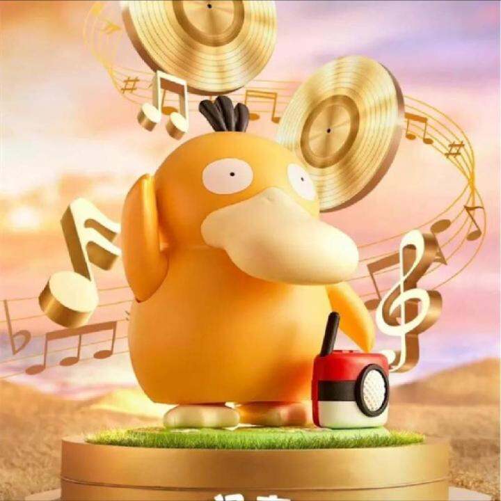 zzooi-pokemon-psyduck-dancing-swing-sounding-toy-diy-portable-luggage-music-box-anime-action-figure-kids-toys-children-birthday-gift