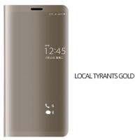 E-ERA ใหม่ Electroplated แนวตั้งกระจกโทรศัพท์ซองปกป้องสำหรับ Huawei Series