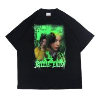 NEW เสื้อยืดคอกลมเสื้อยืด ลาย Fury Off US BILLIE EILISH RAPผ้าฝ้ายแท้