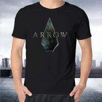 New short-sleeved cotton t-shirt Mens Green Arrow Oliver Queen Summer Tops  X3ZD