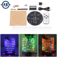 RGB LED DIY ชุดอิเล็กทรอนิกส์ Matrix Dream Light Circle Music Spectrum โมดูล8X32 Dot Matrix การประสานโครงการ Practice Suite