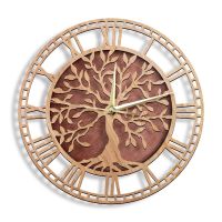 Albero A Vita Orologio Da Parete Legno ที่ Orologio Da Parete แบบด้านใต้แท่น Orologio Da Parete เลเซอร์ติดสติกเกอร์ Albero Genealogico Decorazioni Per La Casa Inaugurazione A Orio Silologenzioso