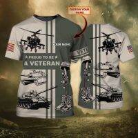 แฟชั่นใหม่ Veterans 3 ส่วนบุคคลชื่อ 3D เสื้อยืด - เสื้อยืด 3D ทุกขนาด 2023