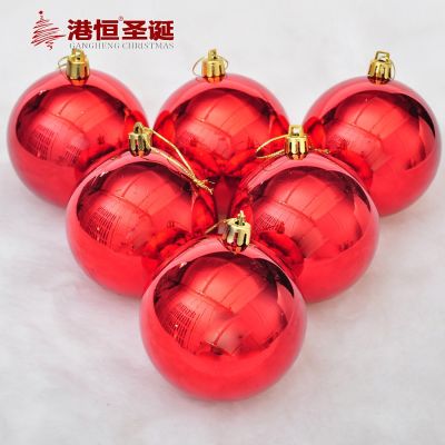 Christmas Tree Decoration Red Light Plating Ball 4-20cm Christmas Decor for Home Free Shipping