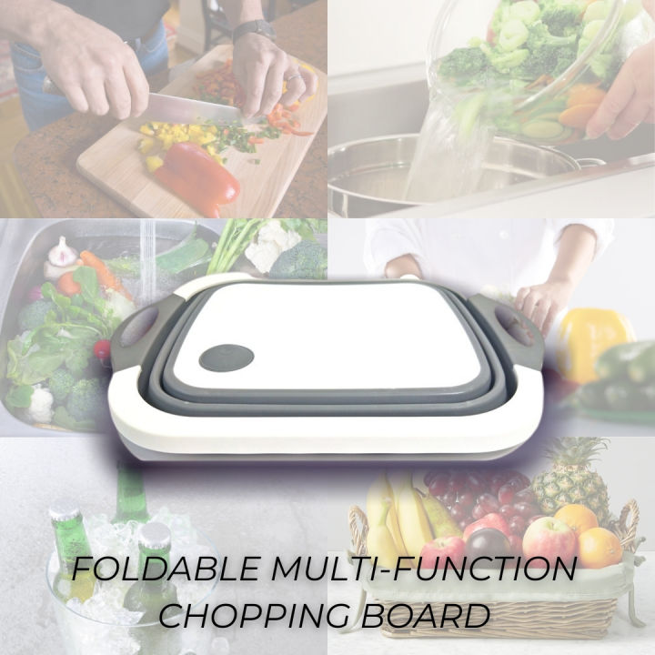 Japanese 3 In1 Cutting Board Kitchen Multi-functional Home Plastic