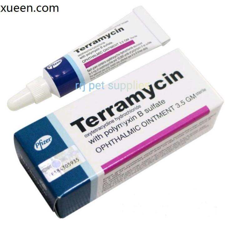 【READY STOCK】 TERRAMYCIN EYE OINTMENT Treatment of Superficial Ocular Infections for Dog and Cat