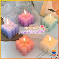 Top เทียนหอมรูปรูบิค เทียนหอมมินิมอล ใช้ตกแต่ง ขนาดน่ารัก 6*6cm Scented candles