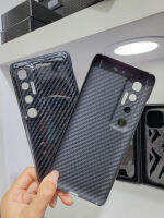 1500D มันวาวสีดำมันเงาเคสสำหรับ Xiaomi คาร์บอนไฟเบอร์แท้10เคสโทรศัพท์บางเฉียบน้ำหนักเบาเป็นพิเศษสำหรับ Xiao Mi 10 Ultra (ใหม่)