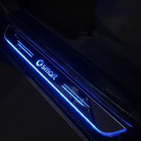 【LZ】㍿☂  Movendo LED Pedal de boas-vindas para carro acrílico USB Power Scuff Plate Door Sill Pathway Light Smart Fortwo Forfour 453 451 450