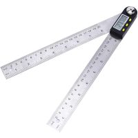 200mm Digital Protractor Inclinometer Goniometer Level Measuring Tool Stainless Steel Waterproof Electronic Angle Gauge