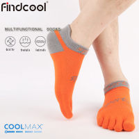 Findcool Five Finger Running Sokcs Coolmax Men Sports Five Toes Sock Quick Dry Breathable